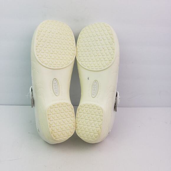 Klogs Ace Womens Size 8.5 White Leather Comfort Mary Jane Clog Shoes - Picture 8 of 13